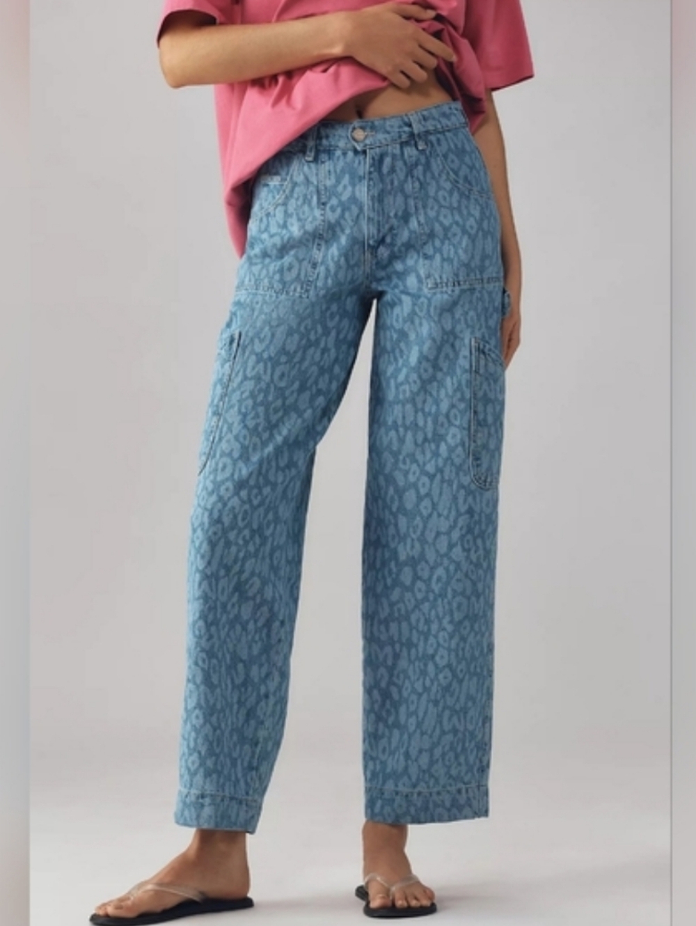 NWT Damson Madder Drew Leopard Cargo Pants